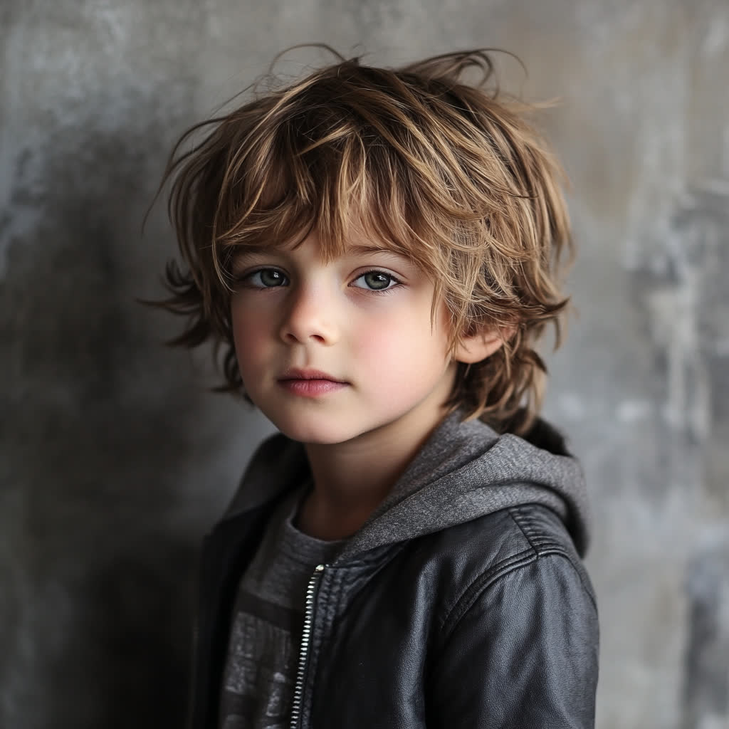 cheveux mi-long garçon