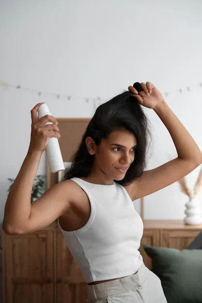 Désordre contrôlé et texture sur les cheveux