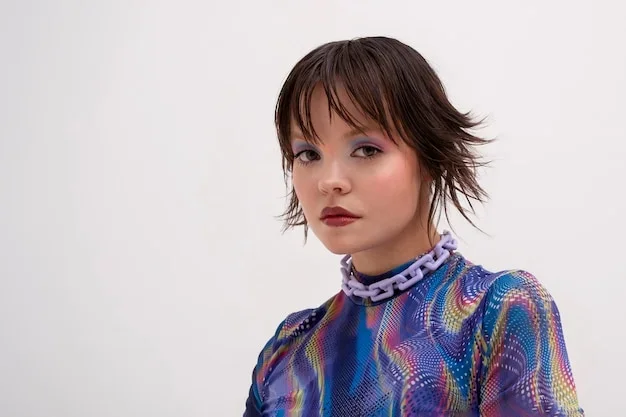 Coupe pixie avec structure osseuse et regard direct