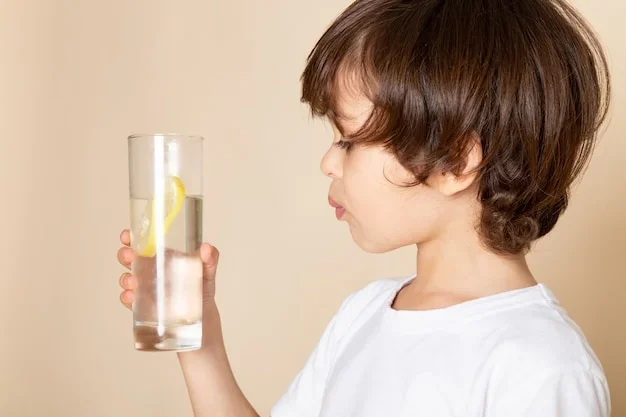 Bouteille d'eau pour réhydrare après les vomissements