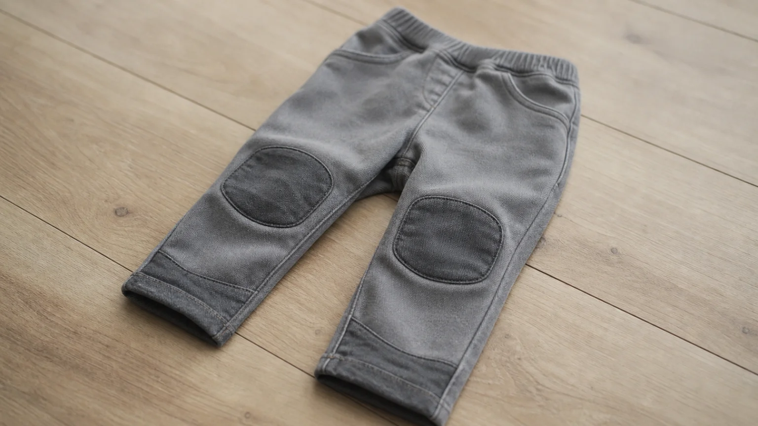 Pantalon de bébé garçon avec renforts aux genoux et au bas de jambe